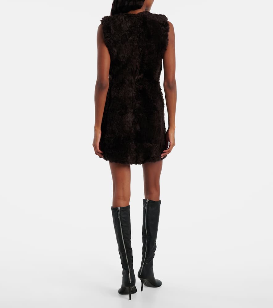 Acne Studios Dapacho Minidress In Brown