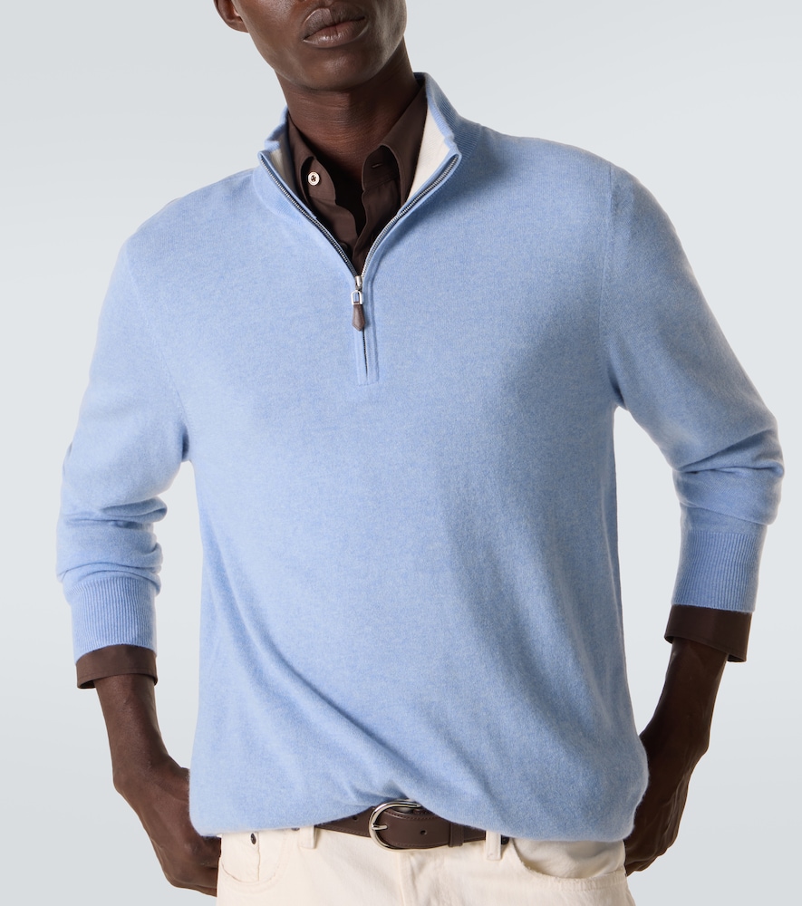  Arch4 Arch4 Mr Fenchurch Cashmere Half-zip Sweater 