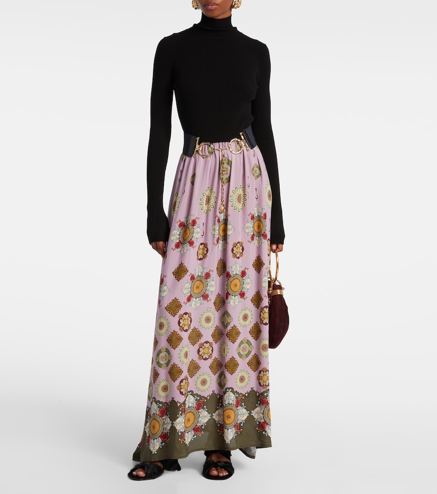 La DoubleJ Lunaria Foulard printed maxi dress