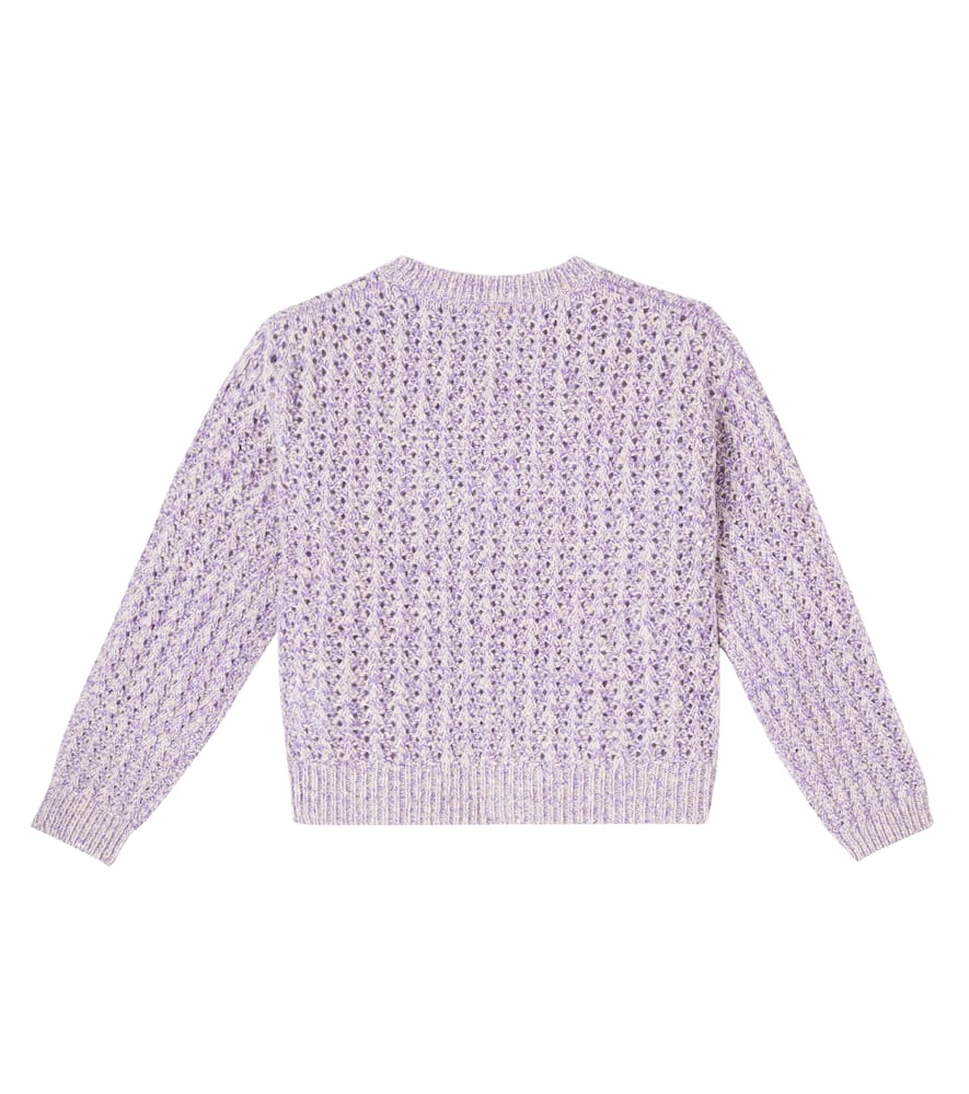 Brunello Cucinelli Wool, Cashmere, And Mohair-blend Sweater In Purple