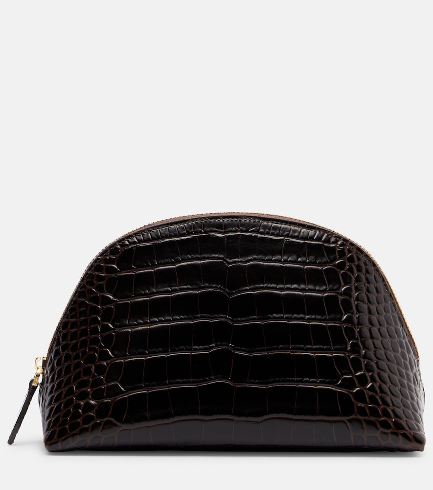 Toteme Toteme Small croc-effect leather pouch　Toteme スモール クロコ調レザーポーチ