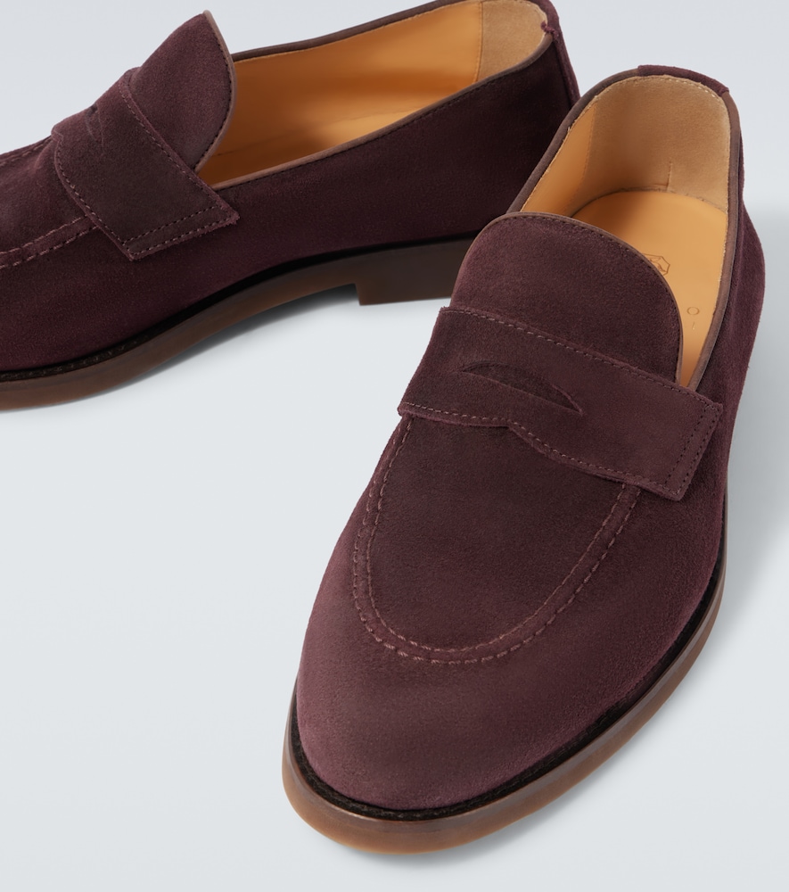  Brunello Cucinelli Brunello Cucinelli Suede Penny Loafers 
