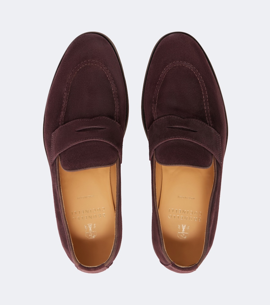 Suede Penny Loafers