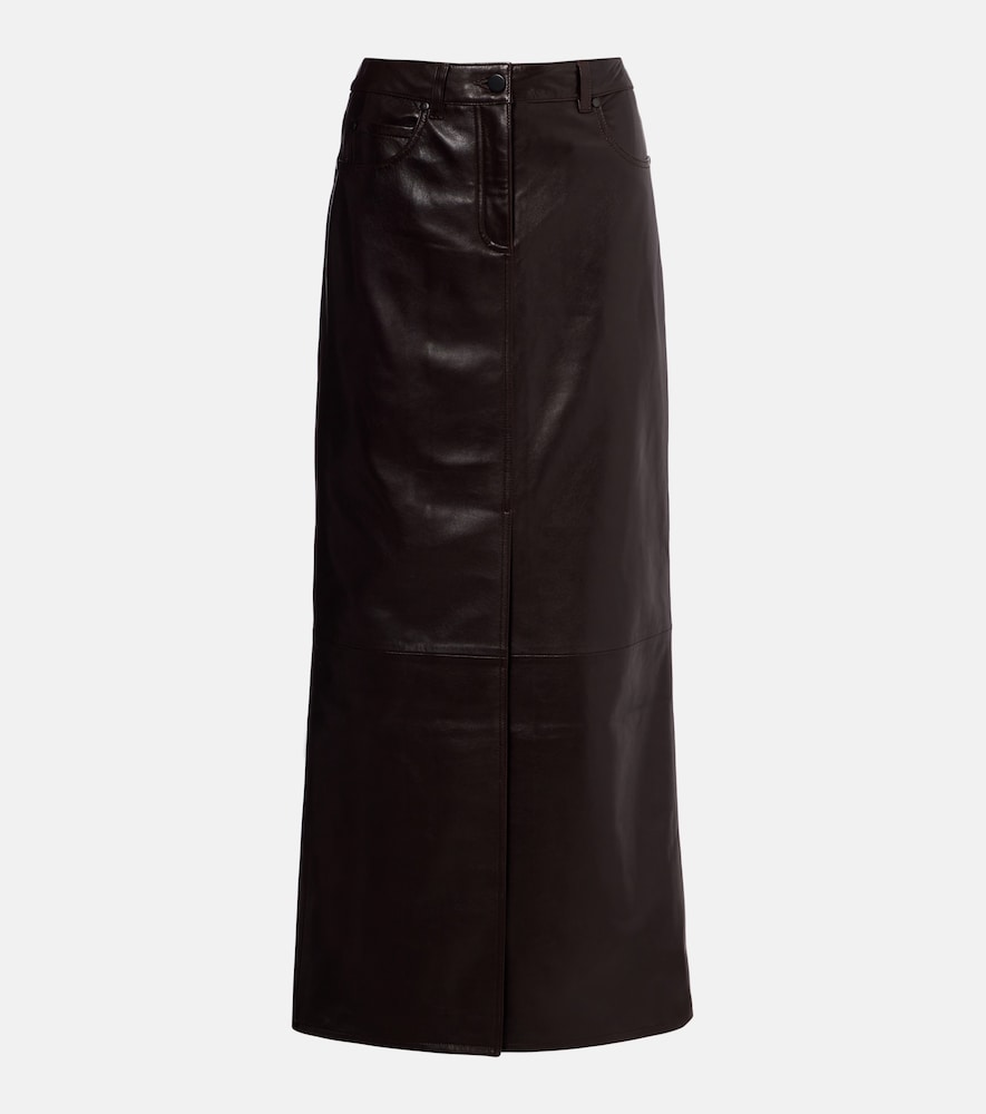 Dorothee Schumacher High-rise leather maxi skirt Dorothee Schumacher High-rise leather maxi skirt