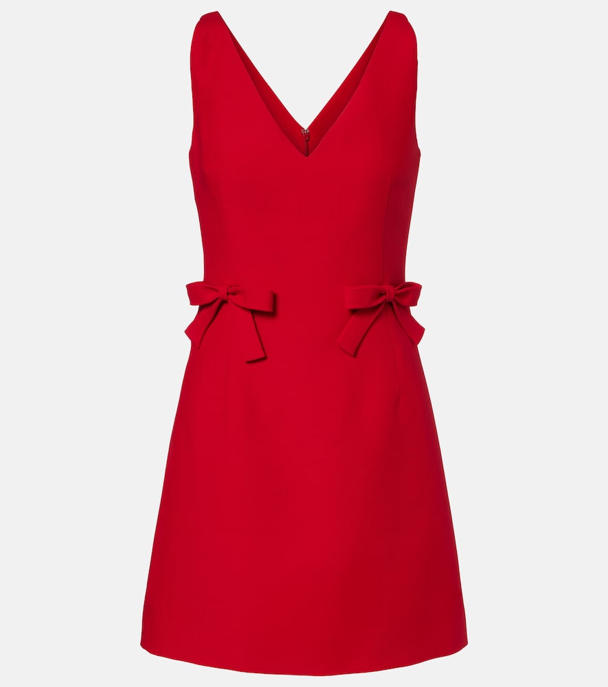 Valentino Crepe Couture bow-detail minidress