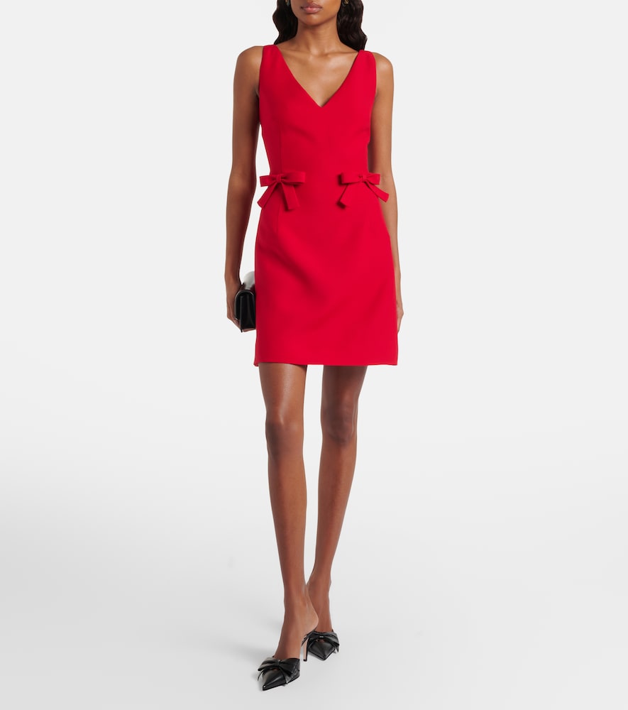 Valentino Crepe Couture bow-detail minidress