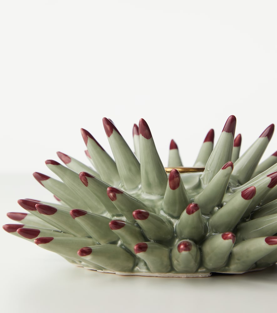  La Doublej La Doublej Fantastic Creatures Collection Spine Ceramic Candle Holder By Beto Val 