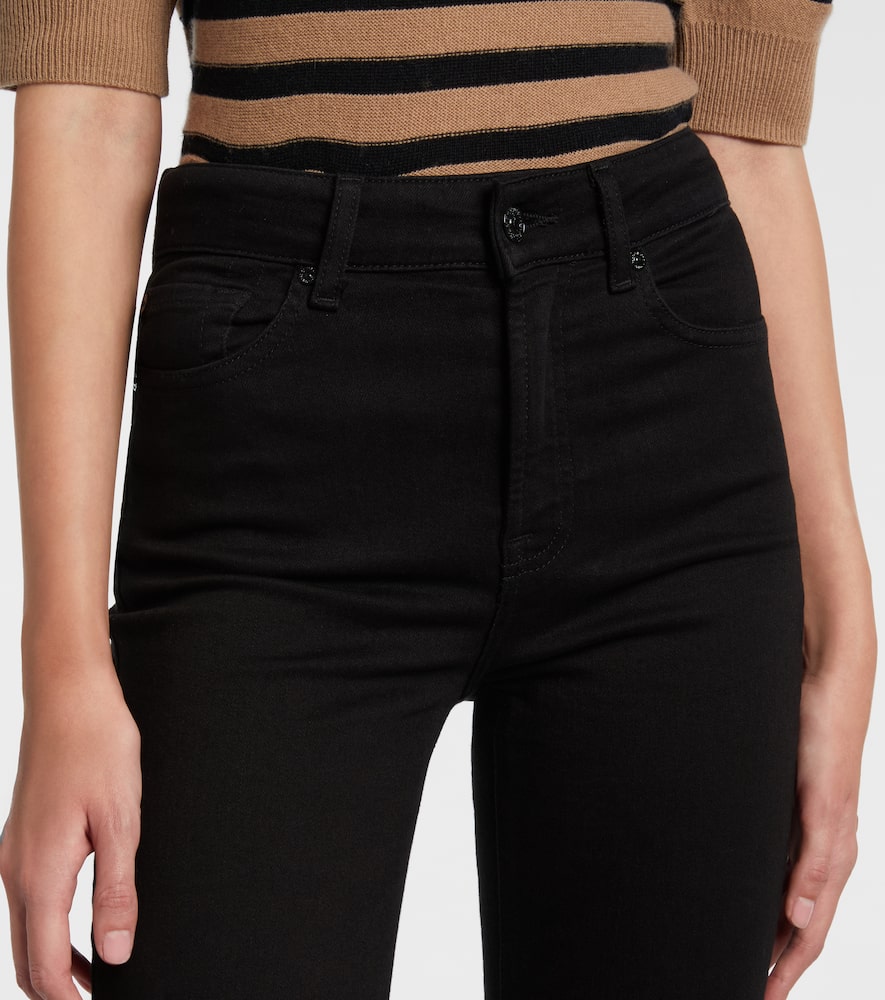 7 For All Mankind Leggy Bootcut Soho Mid-rise Bootcut Jeans In Black