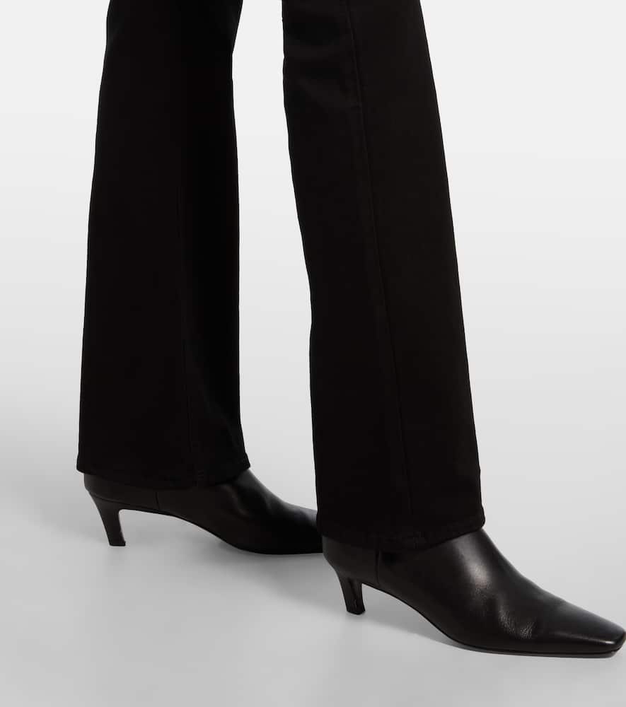 7 For All Mankind Leggy Bootcut Soho Mid-rise Bootcut Jeans In Black