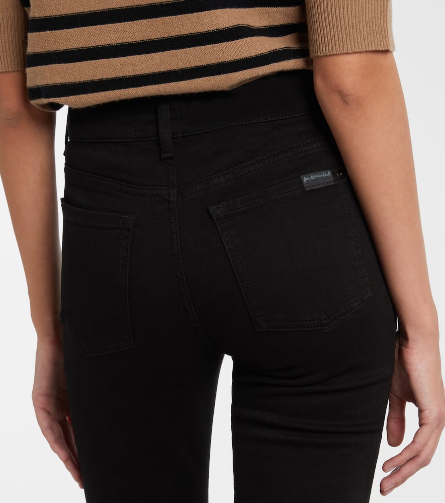 7 For All Mankind Leggy Bootcut Soho Mid-rise Bootcut Jeans In Black