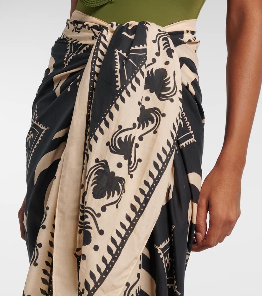 Johanna Ortiz Dance Of Cotton Beach Cover-up In Black