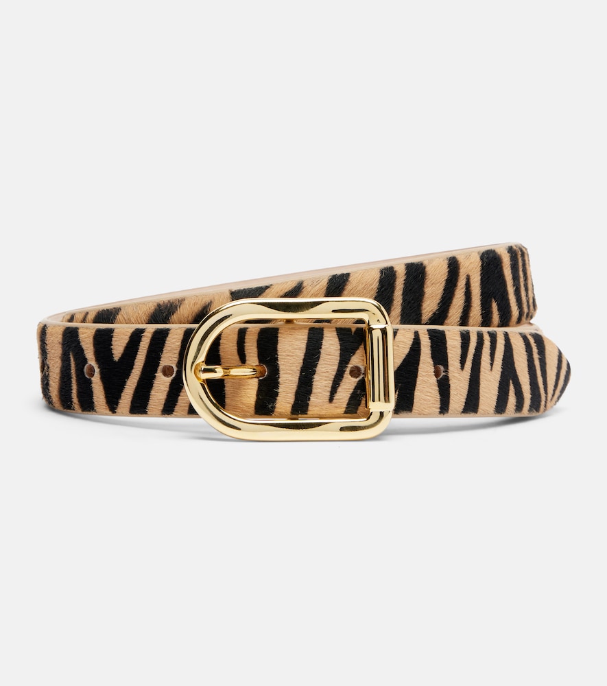 Dehanche Déhanche Mija zebra-print calf hair belt