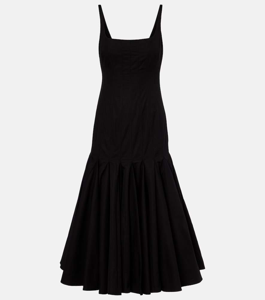 Jacquemus Agave cotton poplin midi dress
