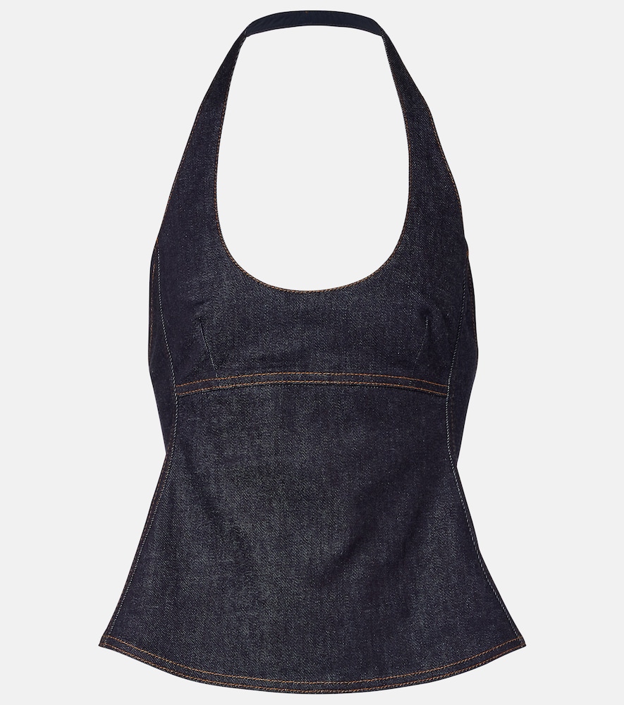 Jacquemus Lavoir de-Nîmes denim halterneck top