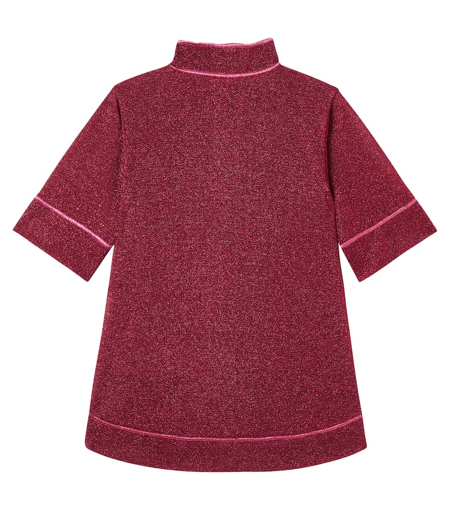 Oseree Oséree Kids Lumière Dress In Burgundy