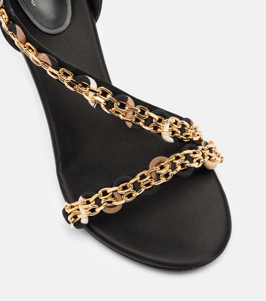  Pucci Pucci Chain-detail Satin Sandals 