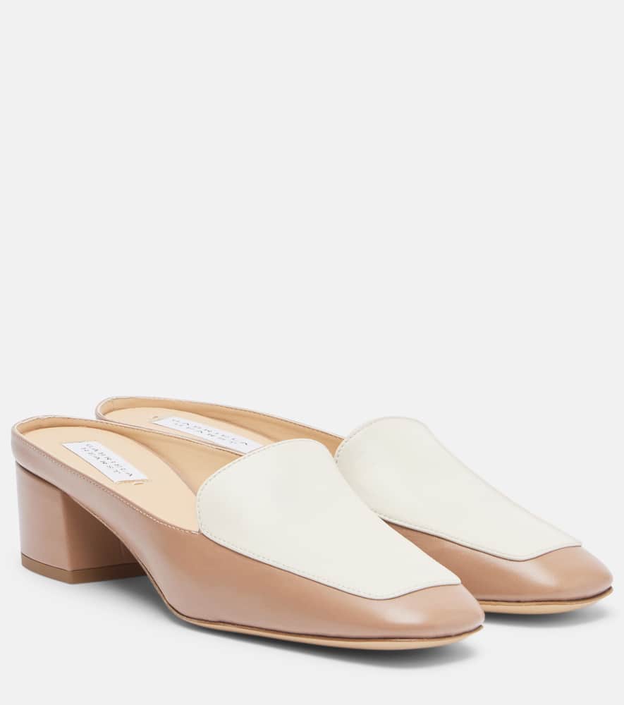 Gabriela Hearst Alena Leather Slingback Pumps In White