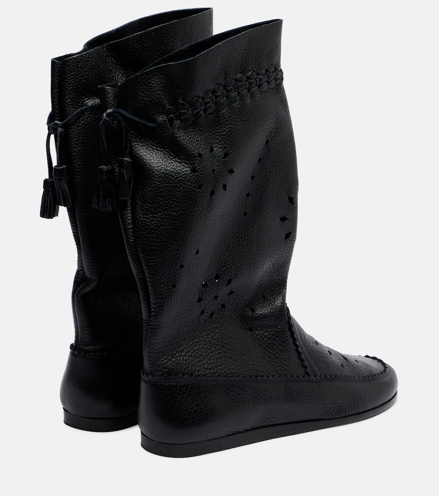  Isabel Marant Isabel Marant Welky Laser-cut Leather Mid-calf Boots 