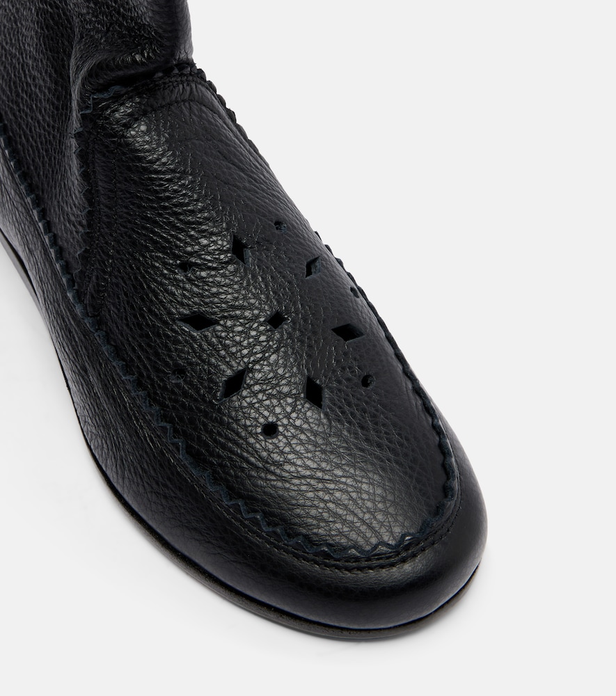  Isabel Marant Isabel Marant Welky Laser-cut Leather Mid-calf Boots 