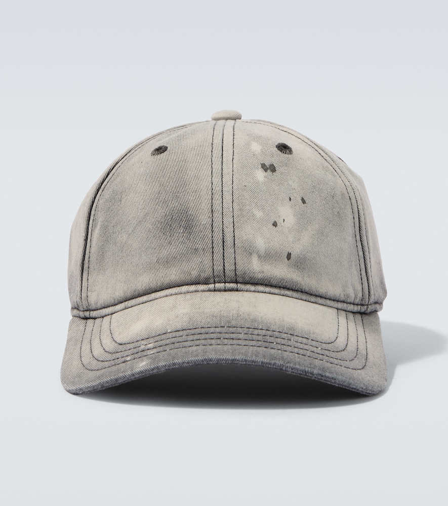 Our Legacy Men's Grey Distressed Denim Baseball Cap - Mytheresa