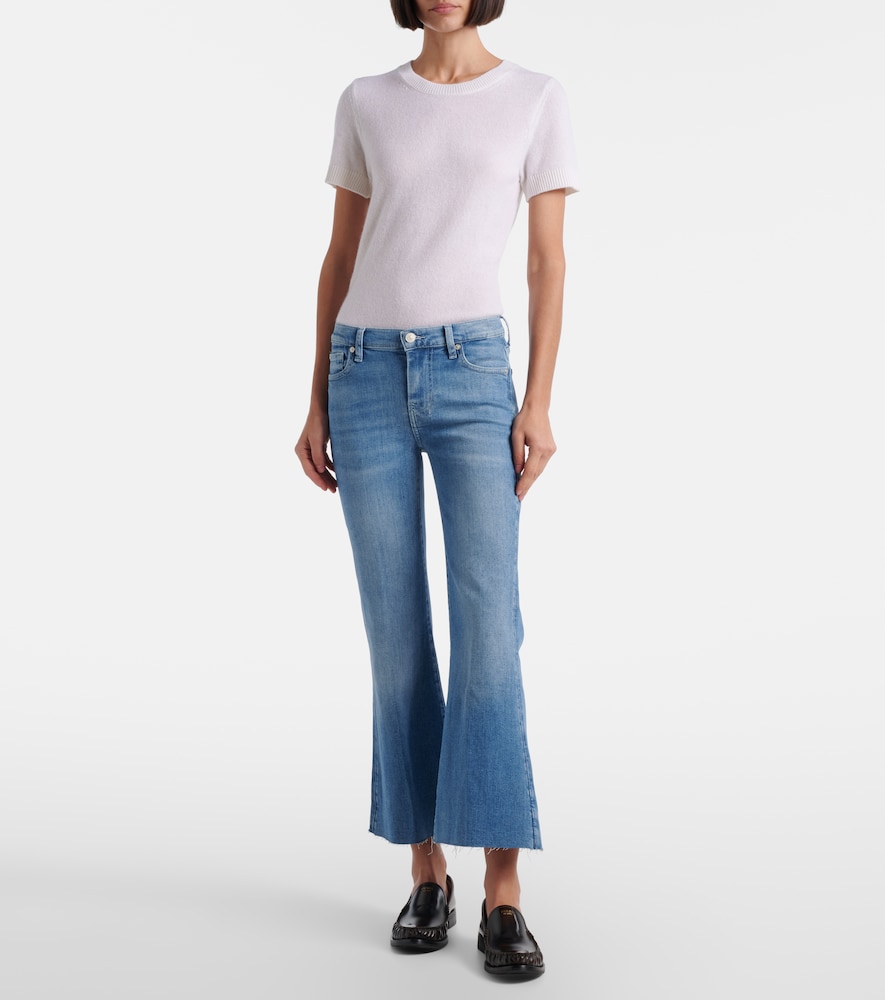  7 For All Mankind 7 For All Mankind Dojo Cropped Flared Jeans 