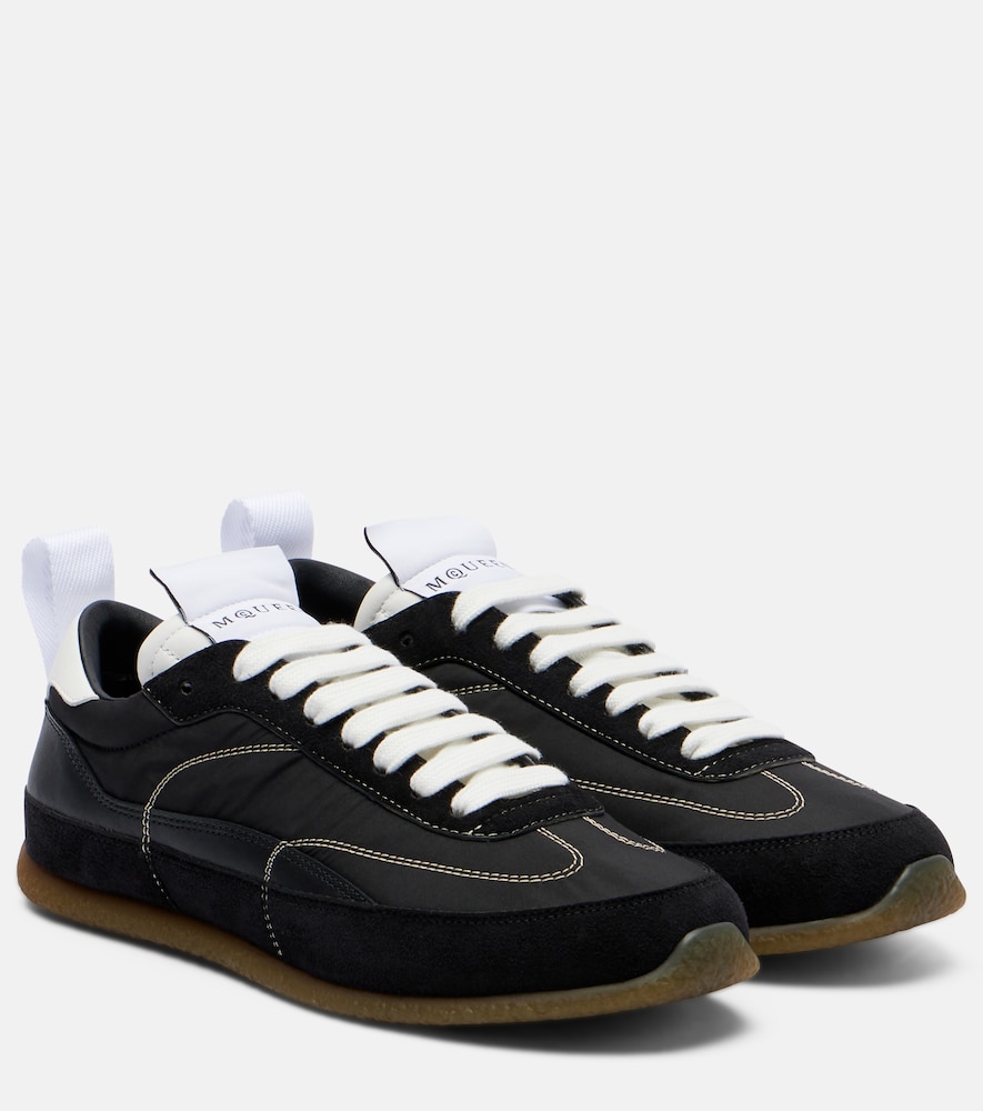 McQueen EC1 suede-trimmed sneakers