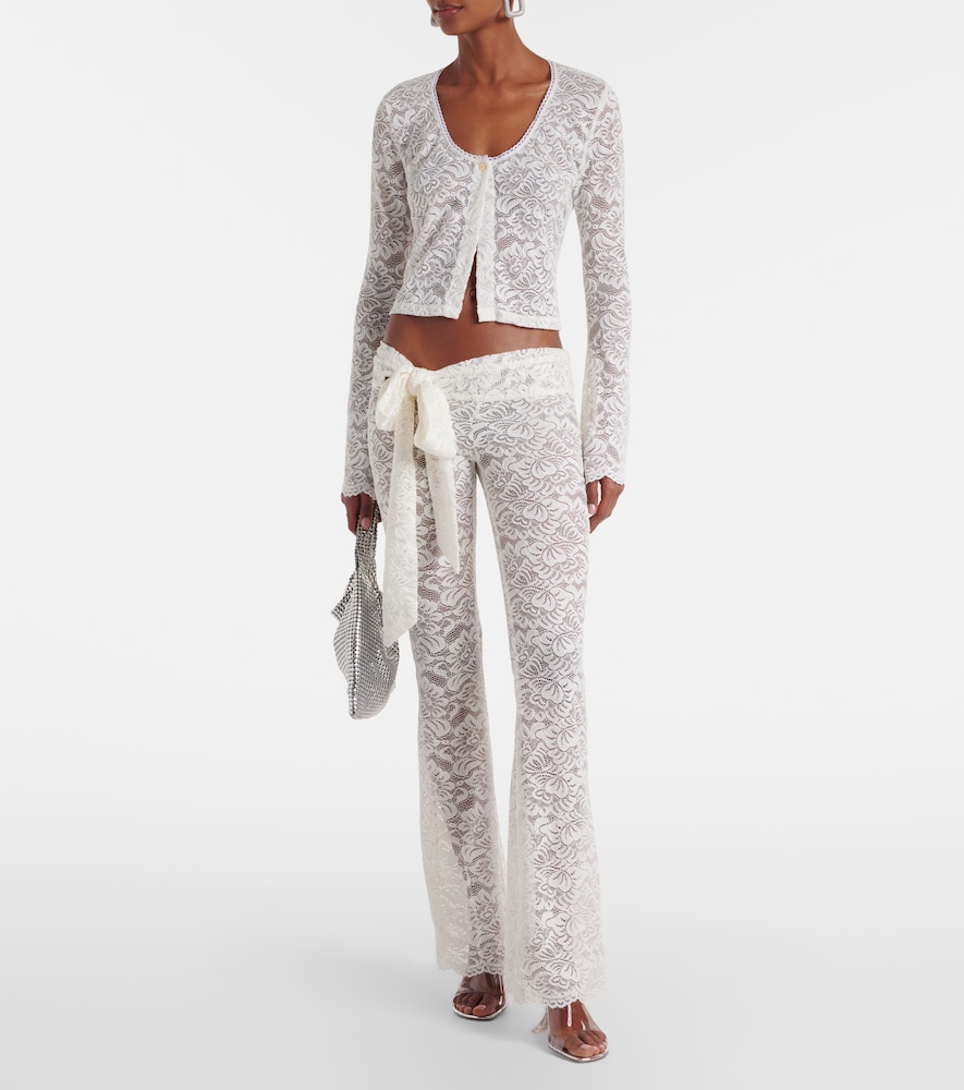 Bananhot Vecna sheer lace flared pants