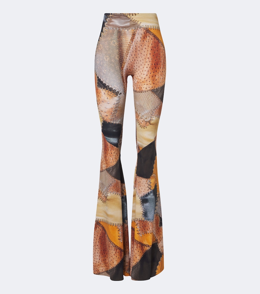 Roberto Cavalli Women's Multicoloured Trompe LâOil Flared Pants UK Size 10 - Mytheresa