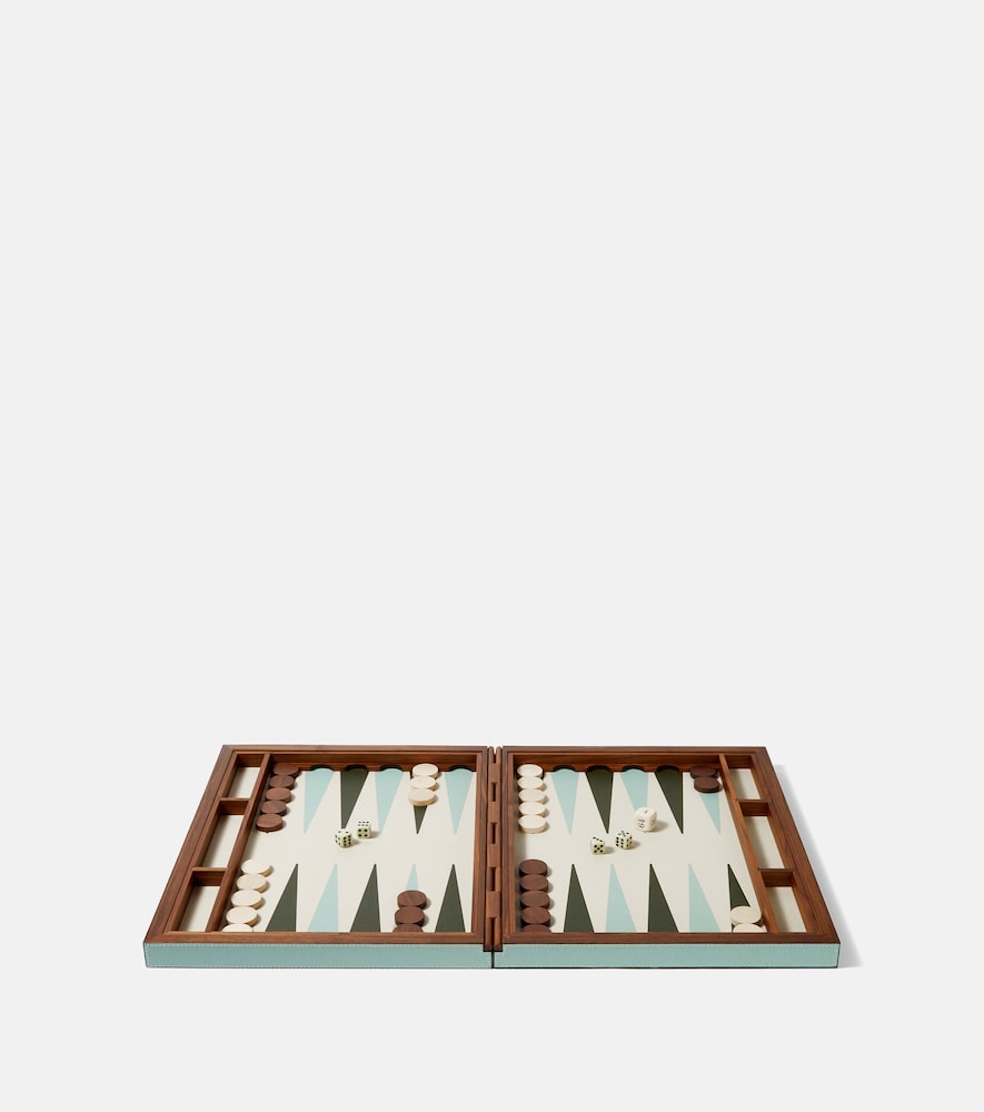 Giobagnara Unisex Green Leather And Wooden Backgammon Set - Mytheresa
