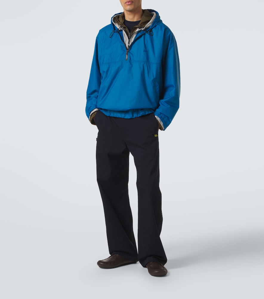 Cotton Canvas Straight Pants