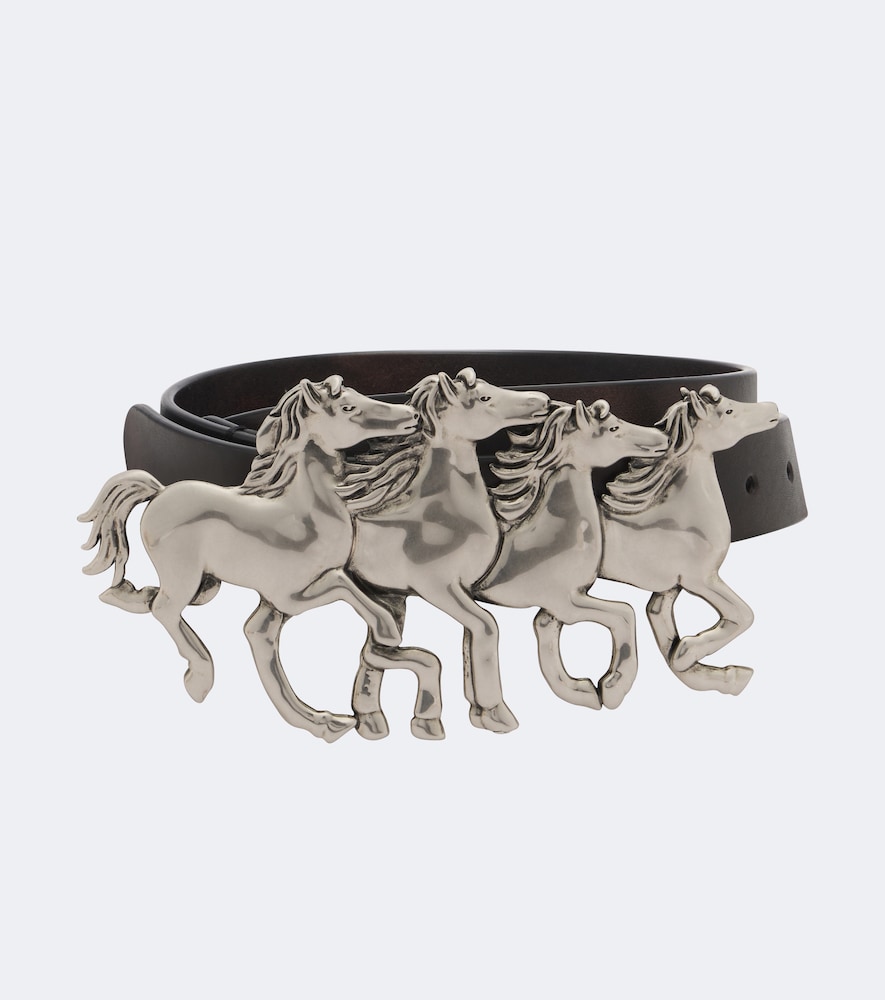 Chloé Gürtel Running Horses aus Leder