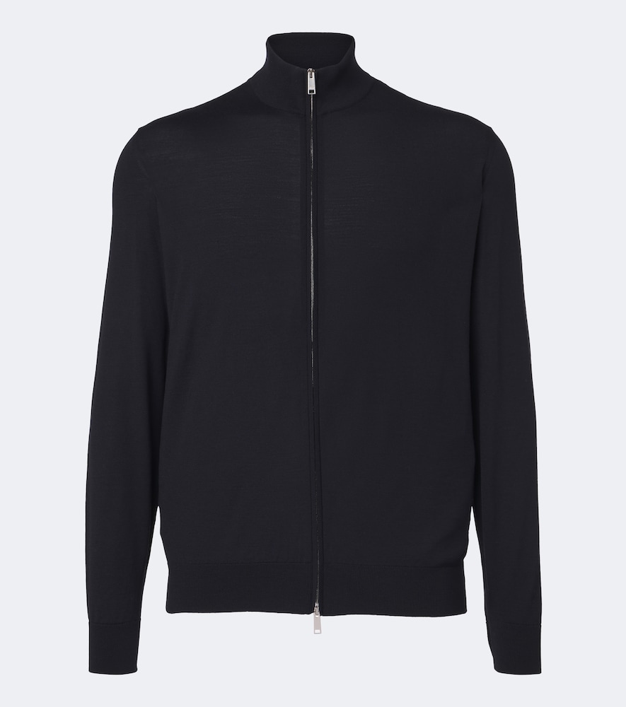 Pullover mit Reißverschluss aus Wolle