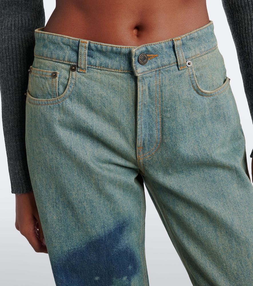 Printed Straight Jeans