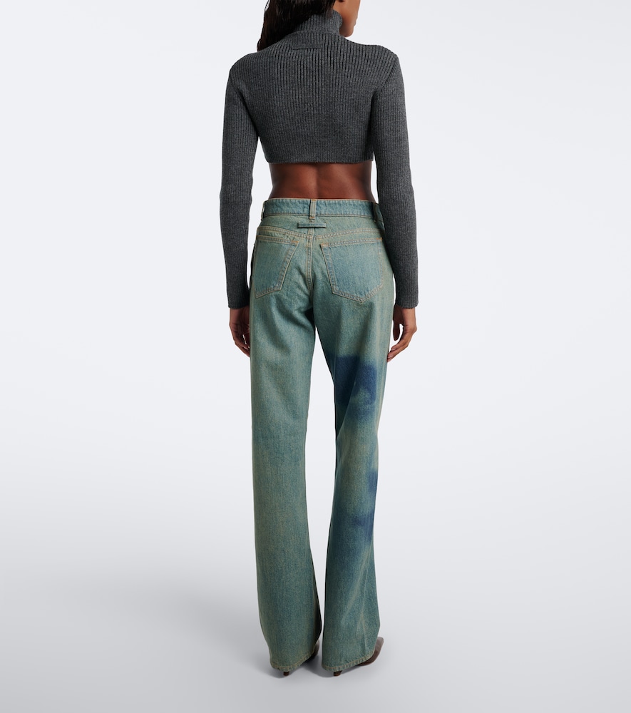 Printed Straight Jeans