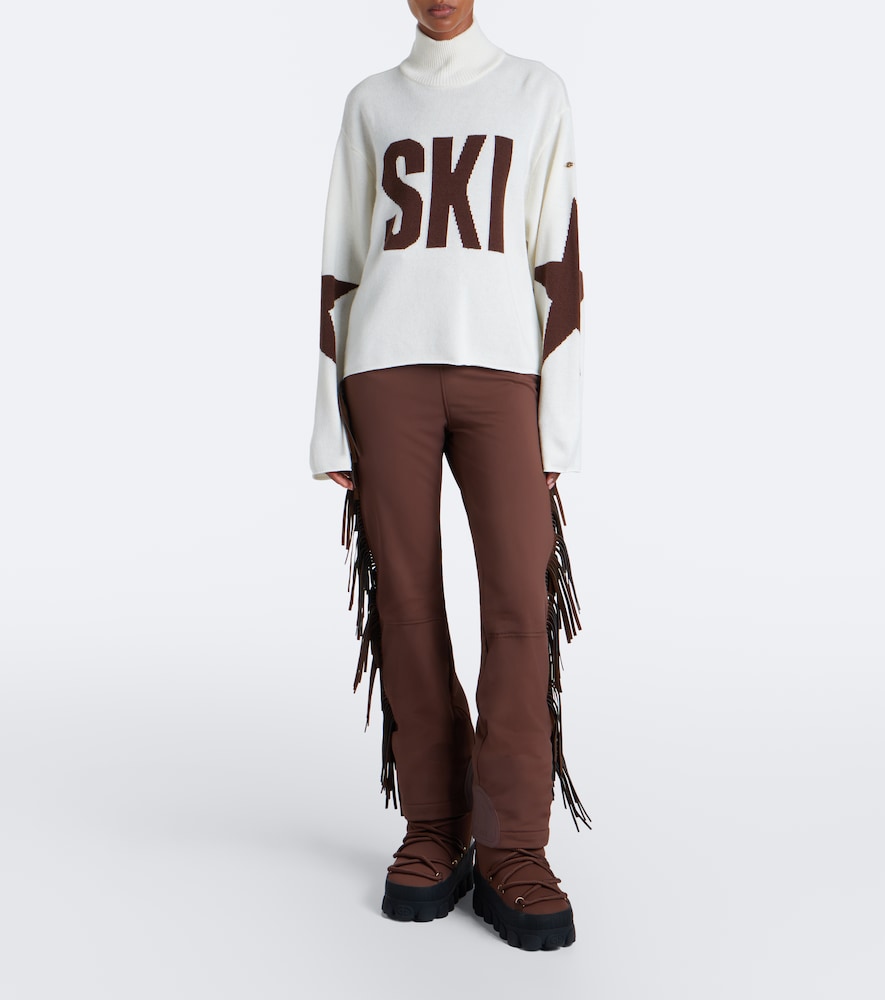Intarsia Wool-Blend Turtleneck Sweater