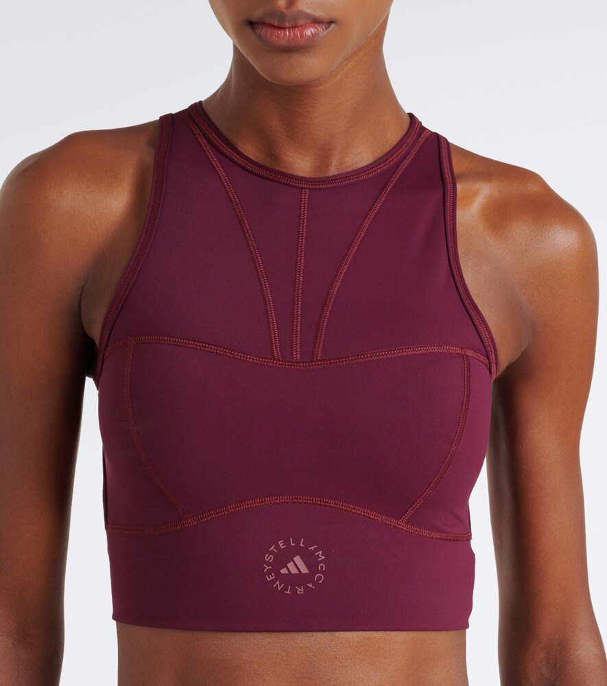 By Stella Mccartney Logo Crop Top