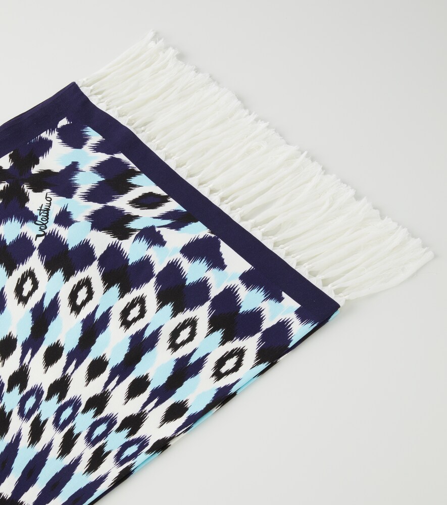  Valentino Valentino Printed Cotton Beach Towel 
