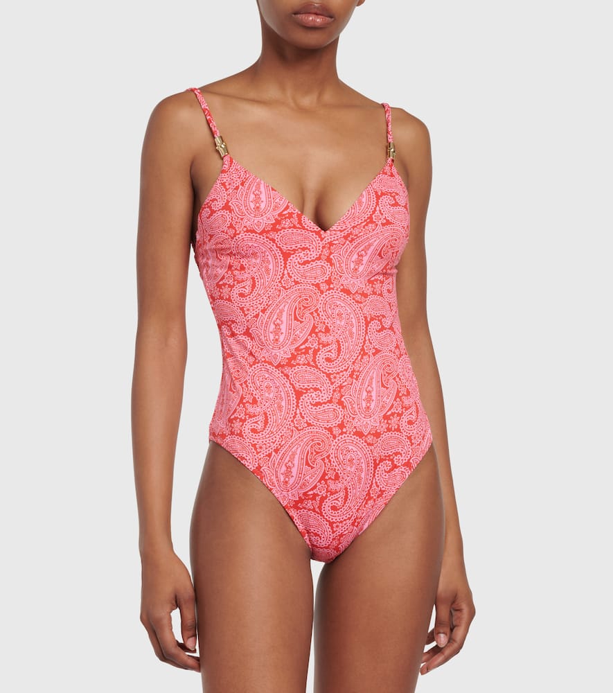 Shop Heidi Klein Tangier Printed Swimsuit In Pink