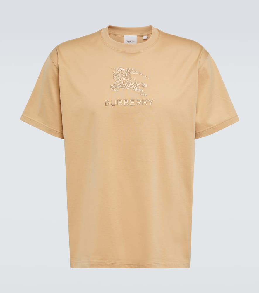 Burberry Embroidered cotton jersey T-shirt