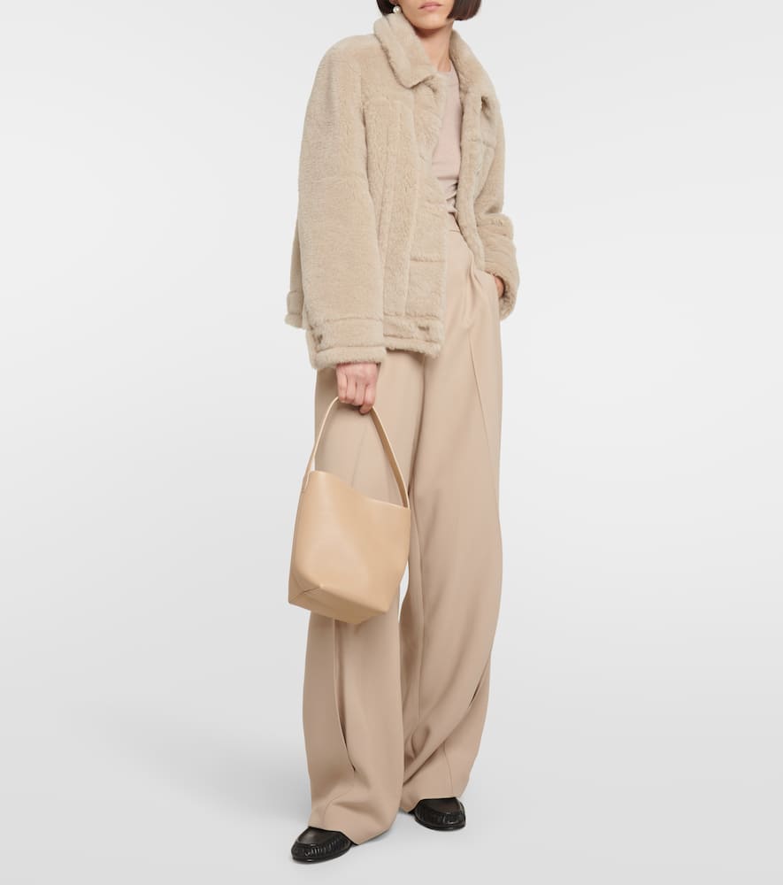 Shop Max Mara Teddy Jacket In Beige