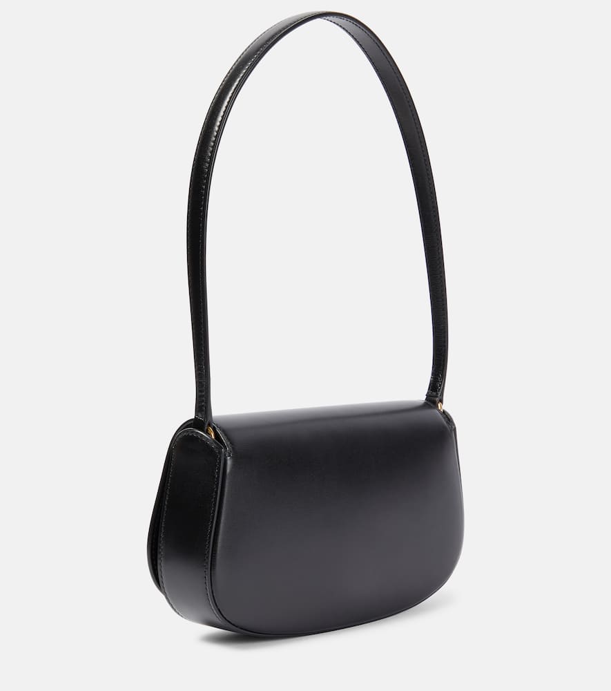 Saint Laurent Voltaire Mini Smooth Leather Shoulder Bag In Black