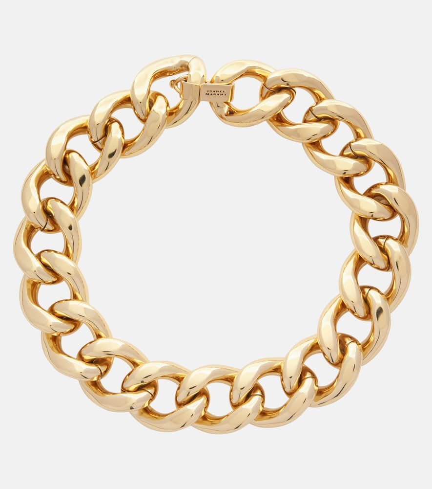 Shop Isabel Marant Links Chain Choker In Gold