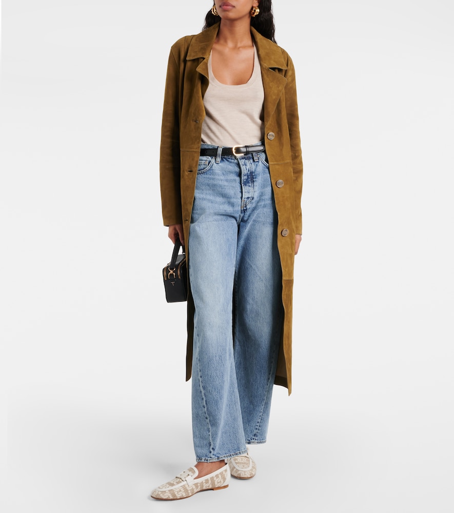 Tod's Kate leather-trimmed loafers
