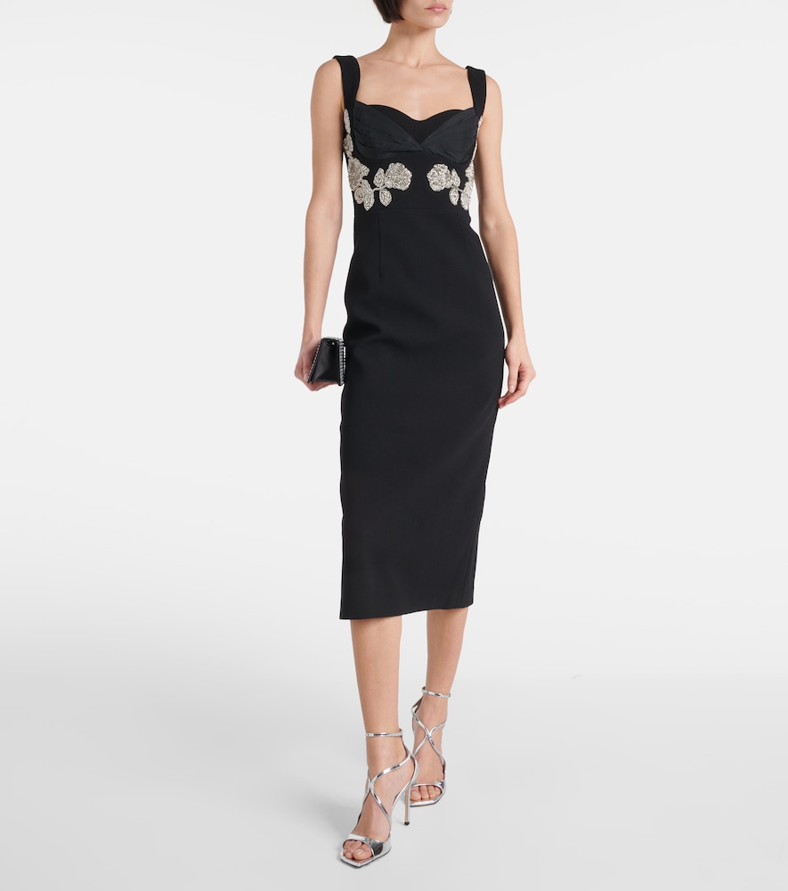  Rebecca Vallance Rebecca Vallance Verziertes Midikleid Juliana 