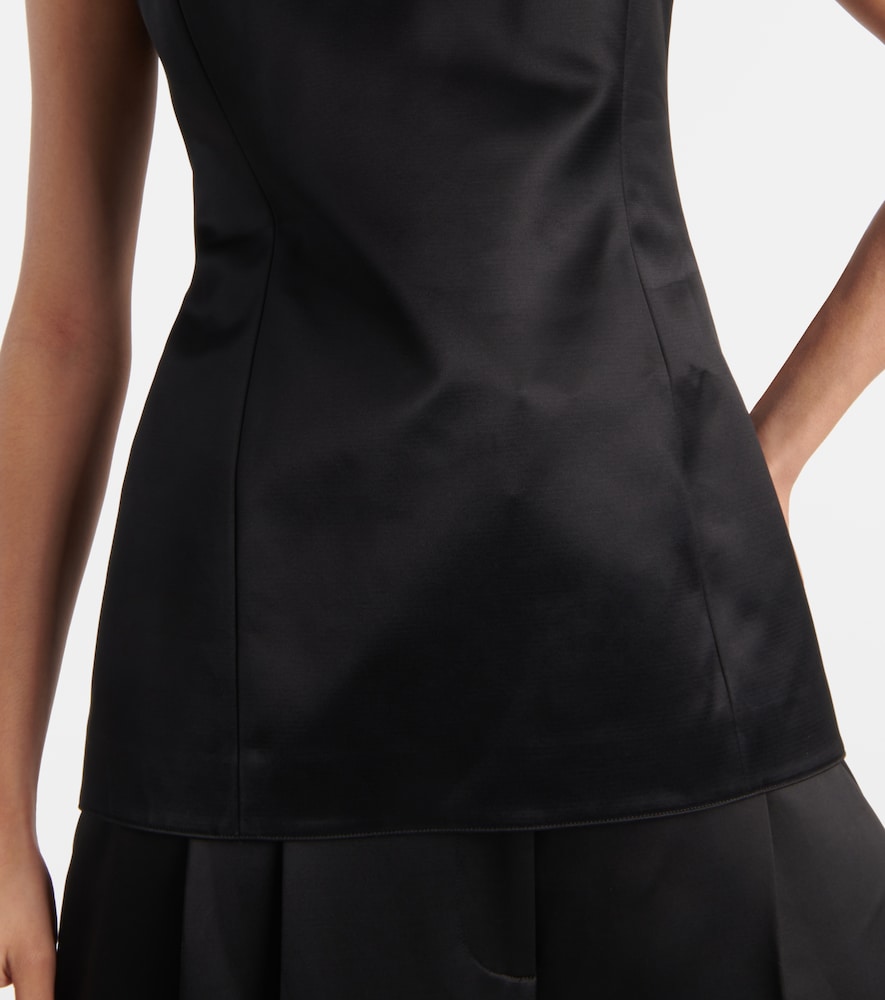  Khaite Khaite Top Sasmo Aus Seide Und Satin 