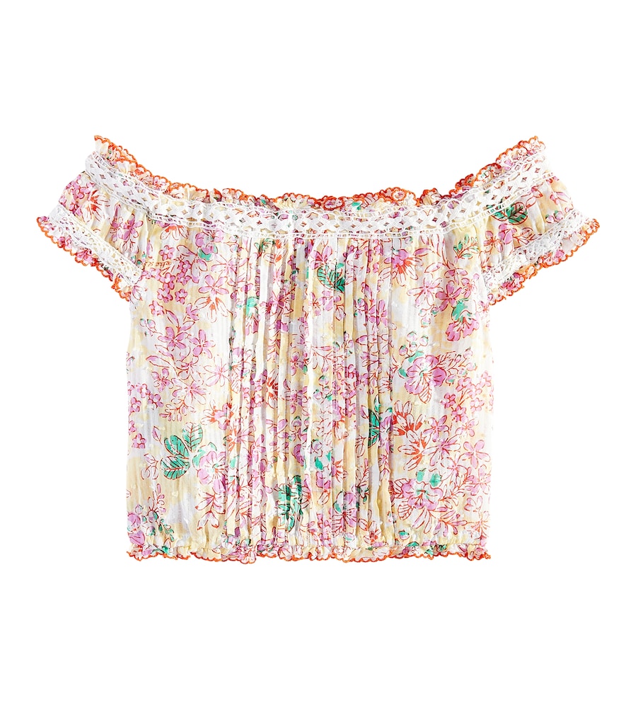  Poupette St Barth Kids Poupette St Barth Kids Alba Floral Shirt 