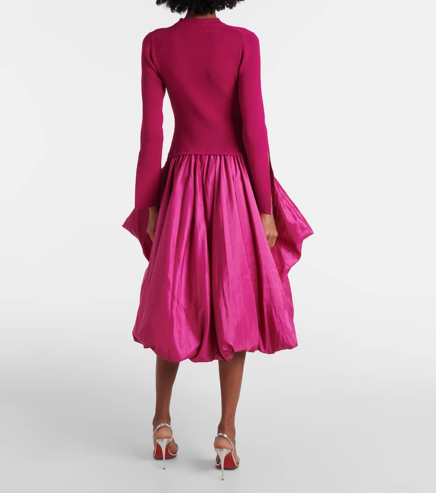 Simkhai Kenlie Taffeta-trimmed Gown In Pink