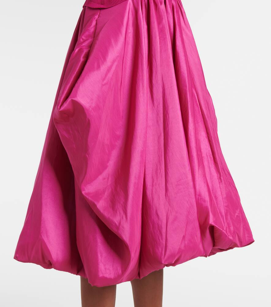 Simkhai Kenlie Taffeta-trimmed Gown In Pink