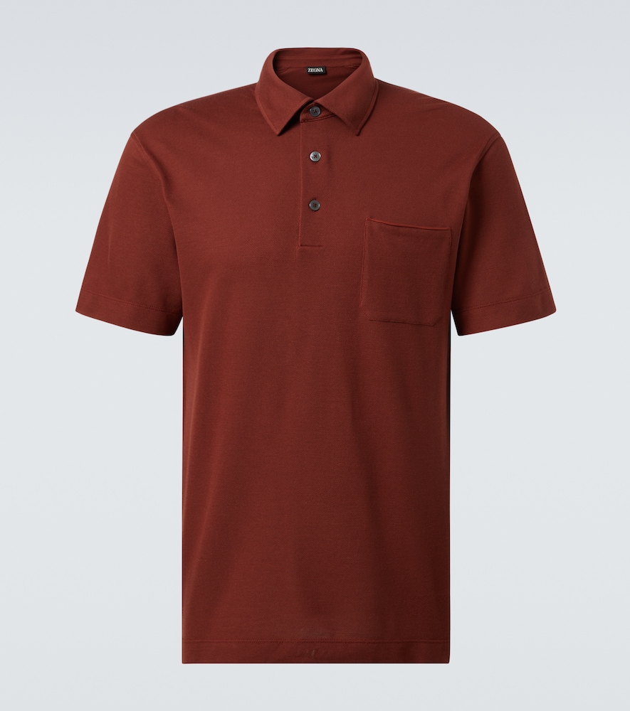 Zegna Cotton piqué polo shirt