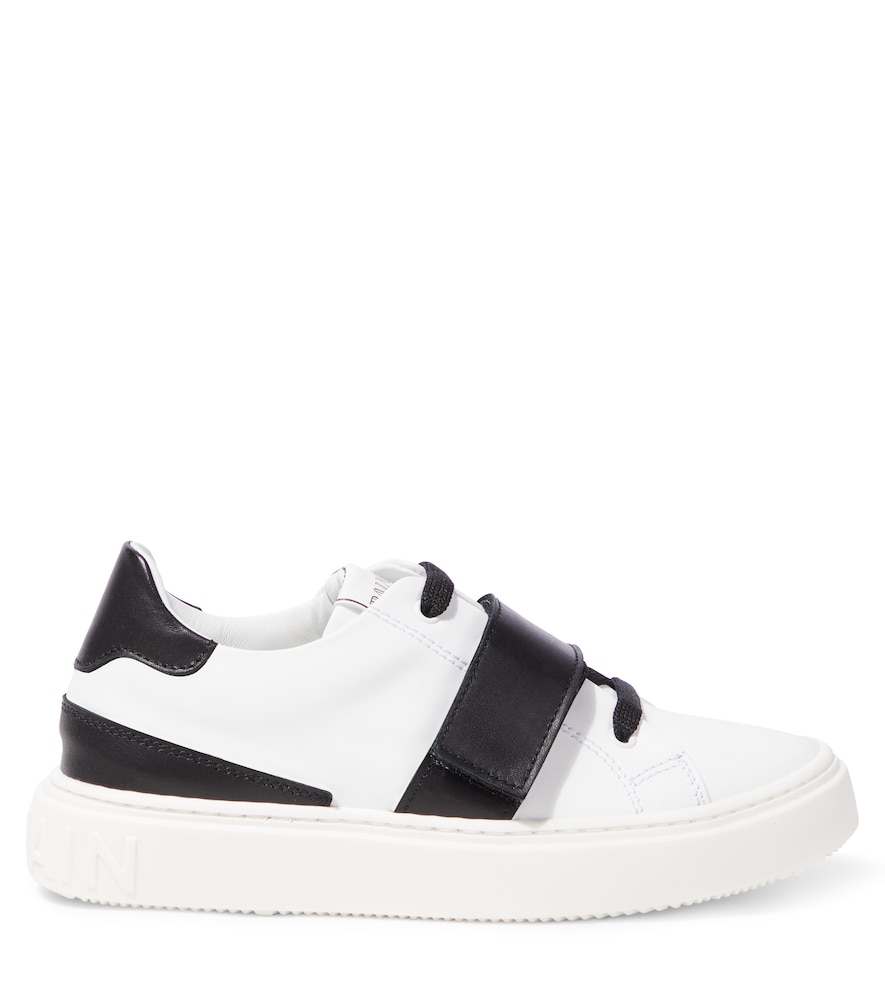  Balmain Kids Balmain Kids Leather Sneakers 